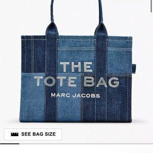 Marc Jacobs Two-Tone Blue Denim Tote